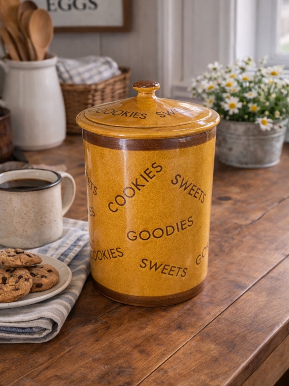 Vintage Ceramic COOKIE Jar